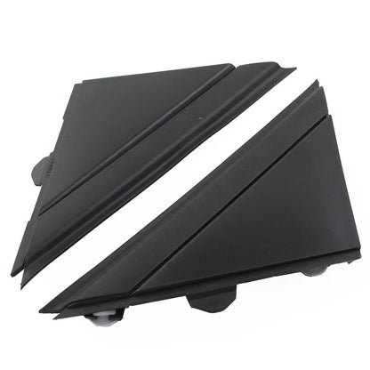 Matte Black Door Mirror Flag Covers for Fiat 500 (2012-2019)