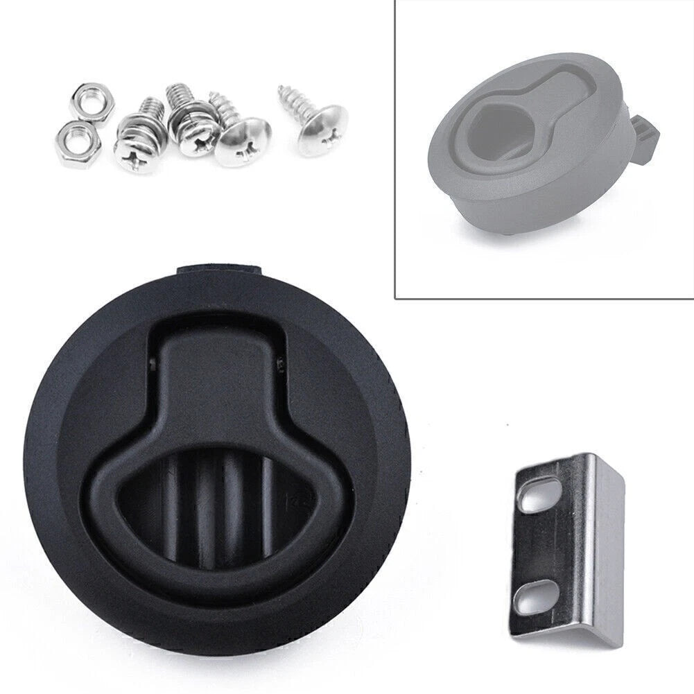 2" Flush Pull Slam Latch for Boat Deck Hatch Door (No Lock Core)