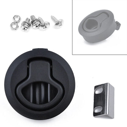 2" Flush Pull Slam Latch for Boat Deck Hatch Door (No Lock Core)