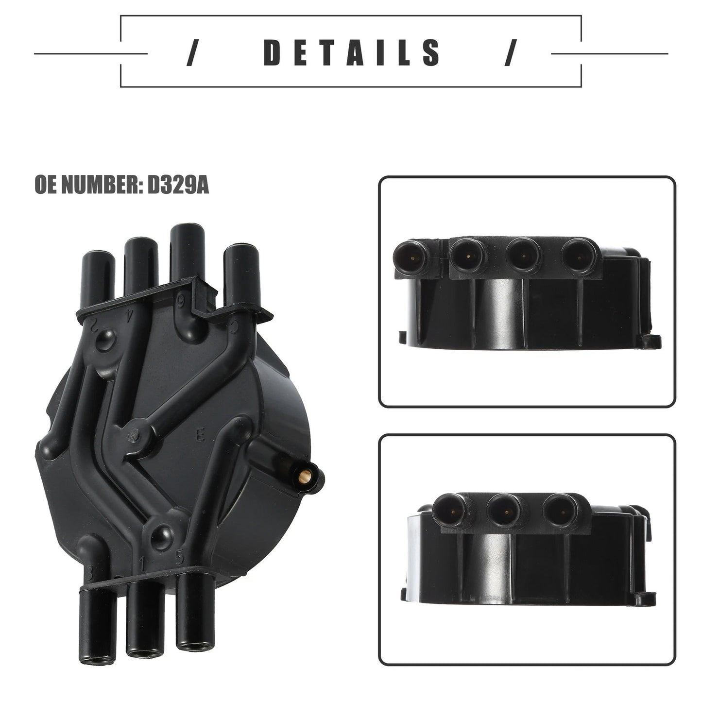 Brass Terminals Distributor Cap and Rotor Kit for Chevrolet