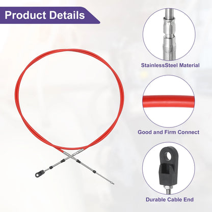 Throttle Control Cable / 300cm 10FT for 33C/3300 Marine Boat