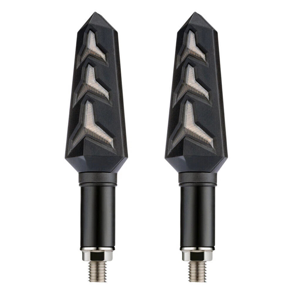 Amber LED Turn Signal Blinker Lights for Motorcycle Tail Brake Lamp