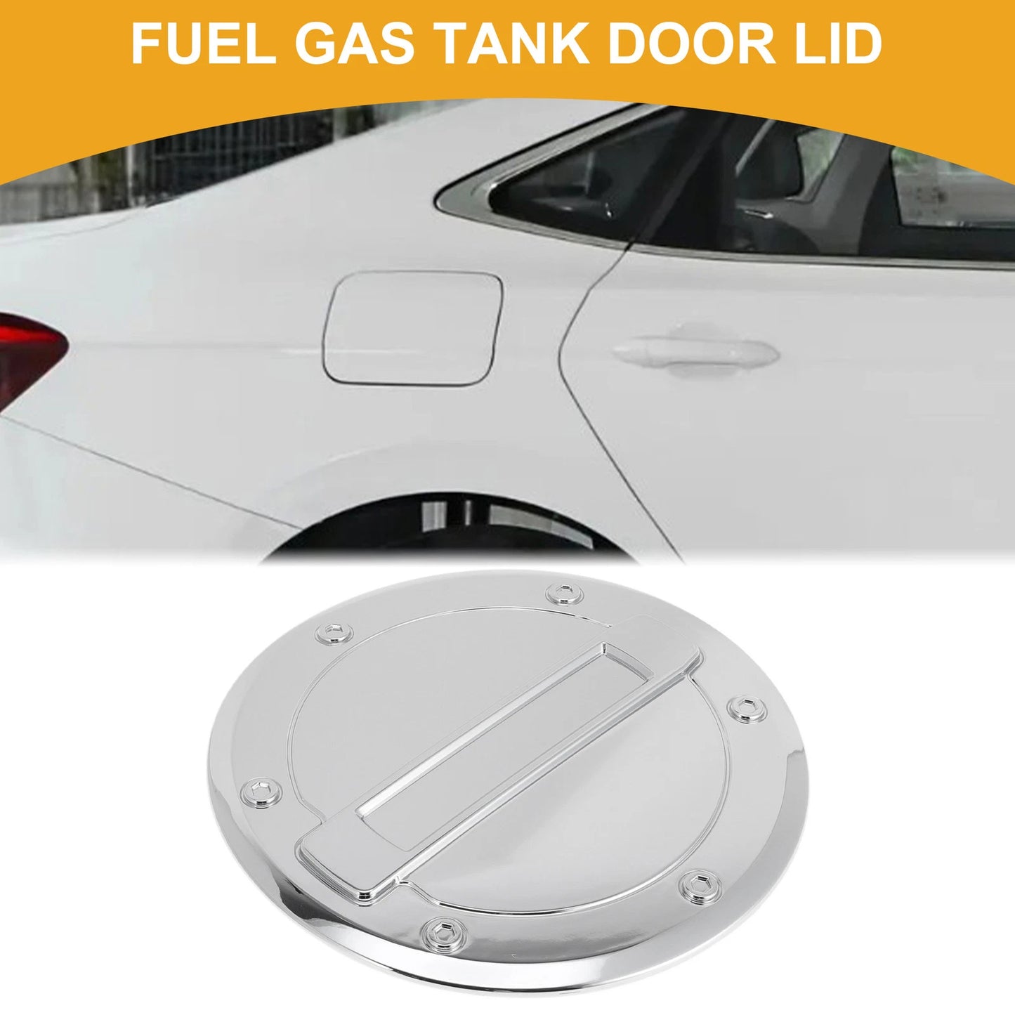Fuel Tank Door Cap for Dodge Ram (2023 - 2025) Chrome Silver Tone