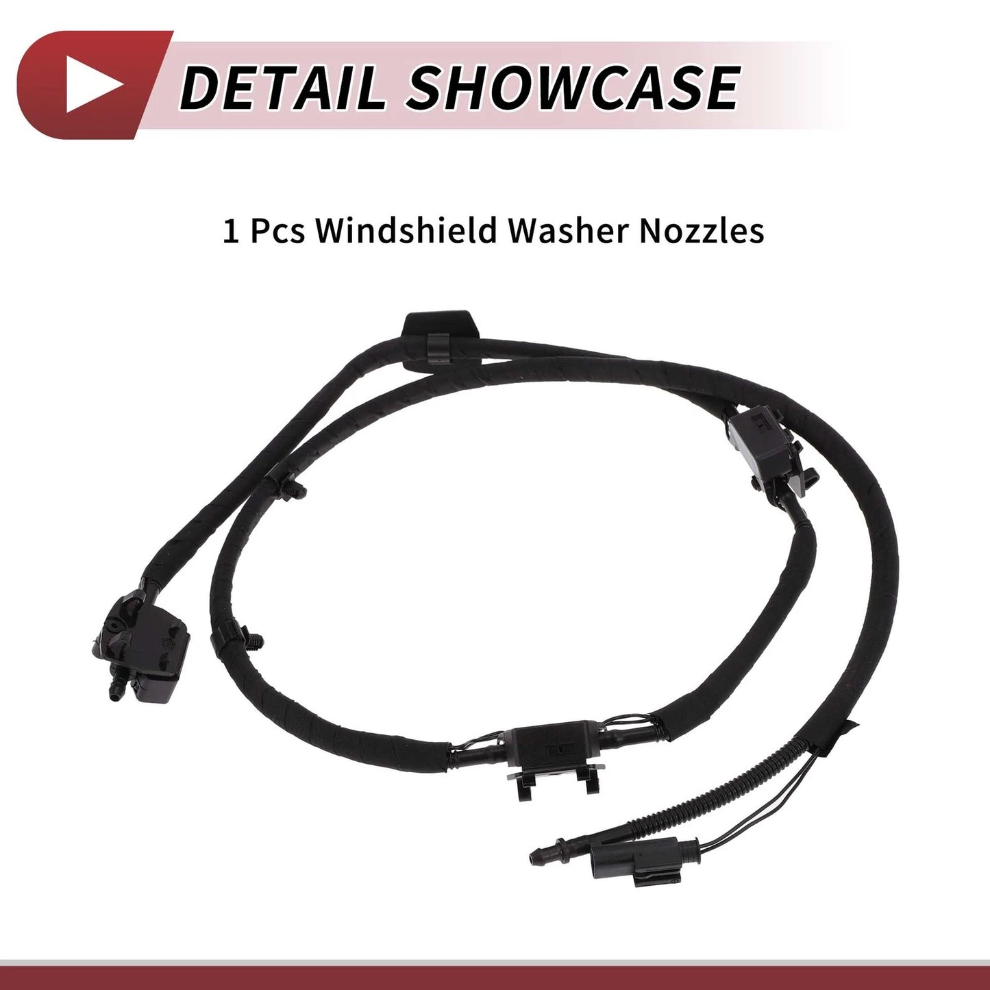 Front Windshield Washer Nozzle for BMW X5 (2007-2013) 1 x Black