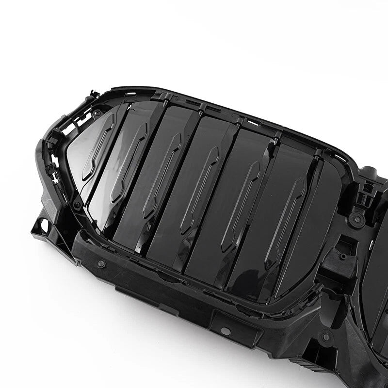 Gloss Black Front Radiator Grille Active Air Shutter for BMW X6 G06 (2020-2023)