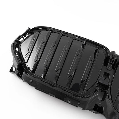 Gloss Black Front Radiator Grille Active Air Shutter for BMW X6 G06 (2020-2023)