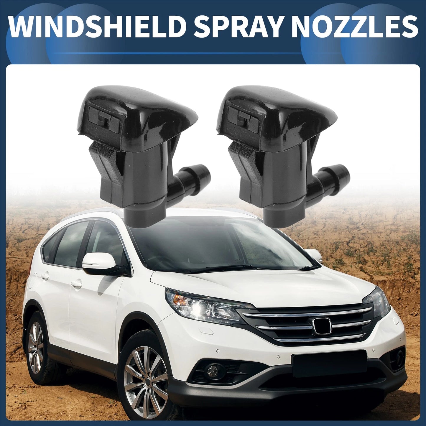 Set Front Windshield Washer Nozzles for Toyota Sienna