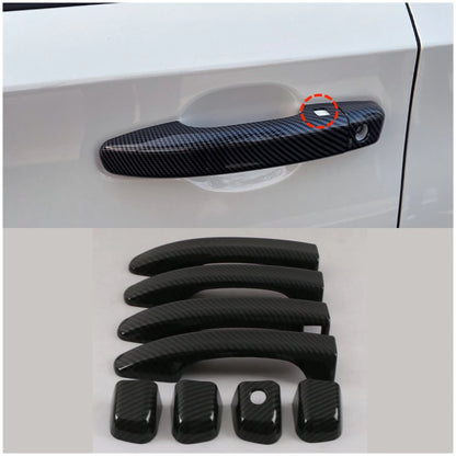 ABS Fiber Door Handle Lid Smart Keyhole Cover Trim for Honda Accord (2018-2022)