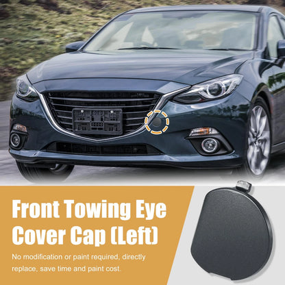 Gray Front Bumper Tow Hook Eye Cover for Mazda 3 (2014-2016)