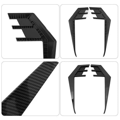 Carbon Black 2 x Door Side Fender Vent Trim Covers for 2021-2025 G22 G23