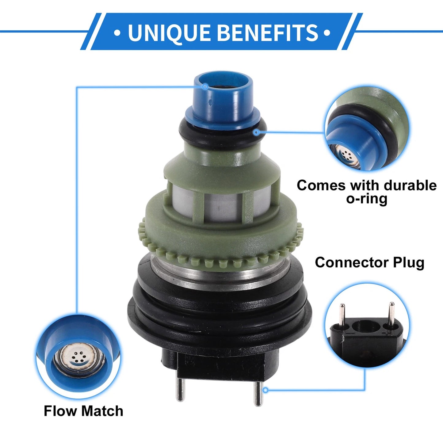 1 Fuel Injector for Chevrolet Metro Base 1.0 L3 (1998-2000)