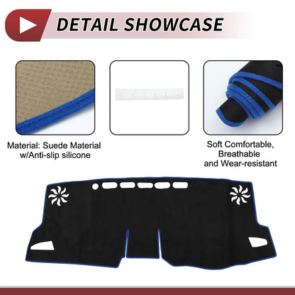 Dash Cover Mat for Toyota Corolla & Cross 10 Series Black Blue (2020-2023)
