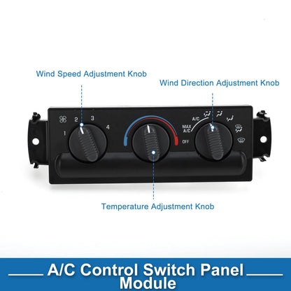 HVAC A/C Heater Climate Control Panel for Chevrolet Blazer (1998-2004)