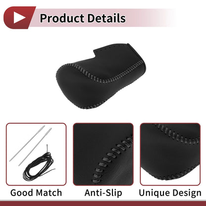 Car Gear Shift Knob Cover for Honda Accord 2008-2012 Black Leather
