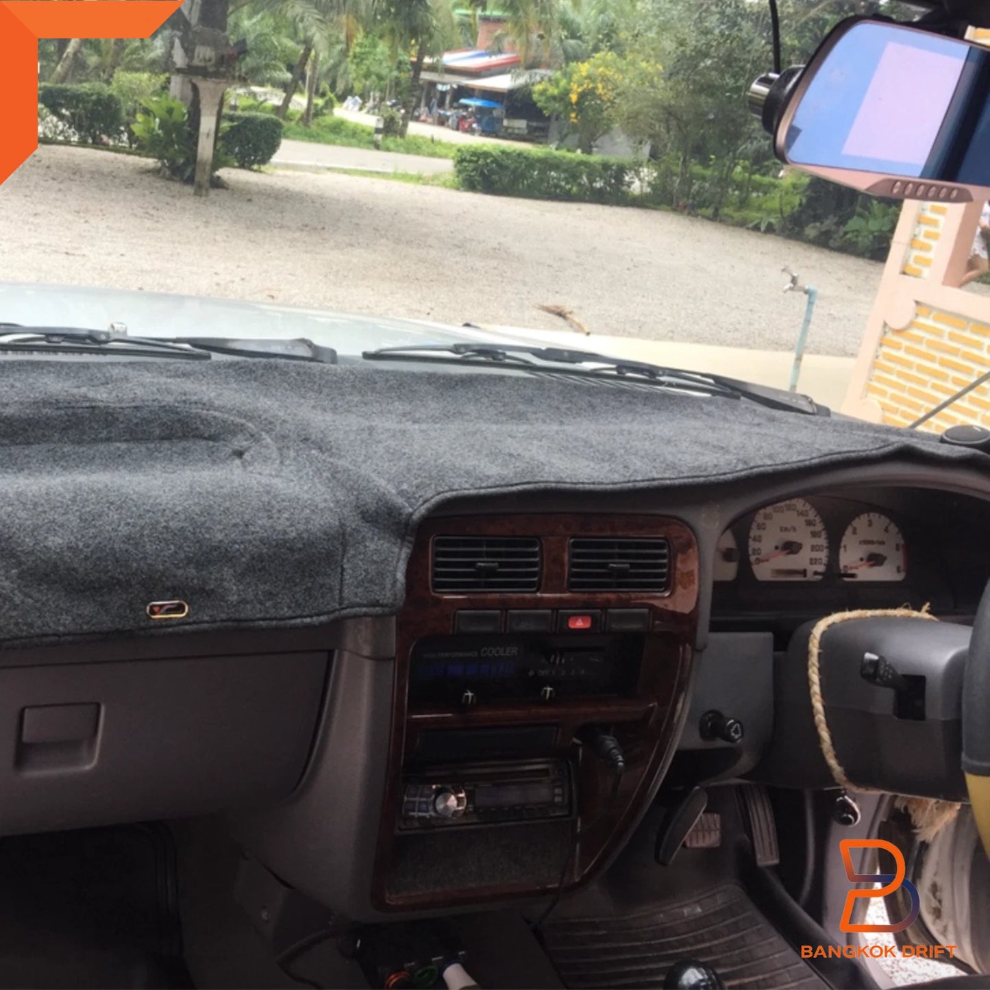 Grey Dash Mat Dashboard Cover for Nissan Navara D21 (1993-1998)