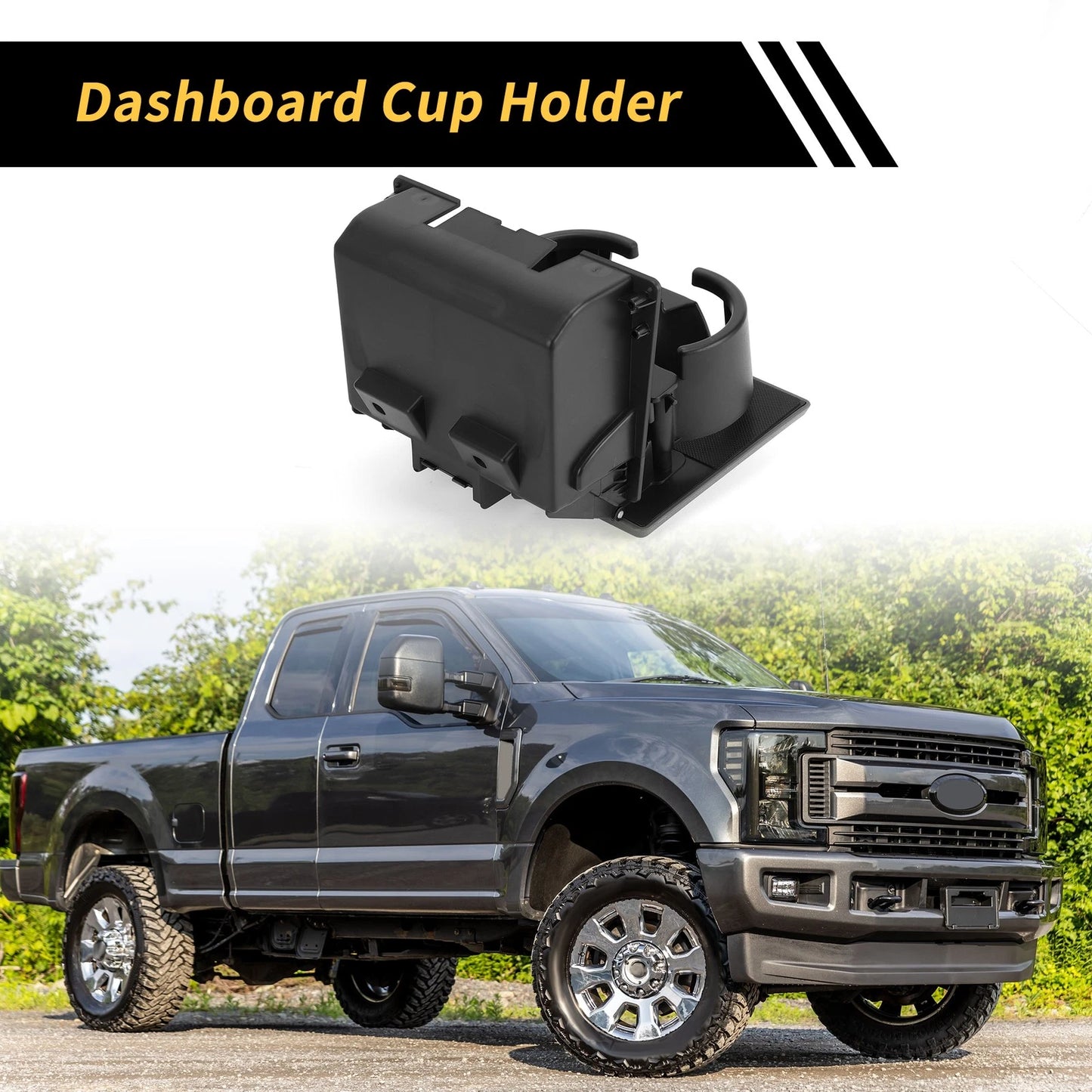 Dashboard Cup Holder Coin Holder for Ford F-250 F-350 F-450 F-550 (2008-2016)