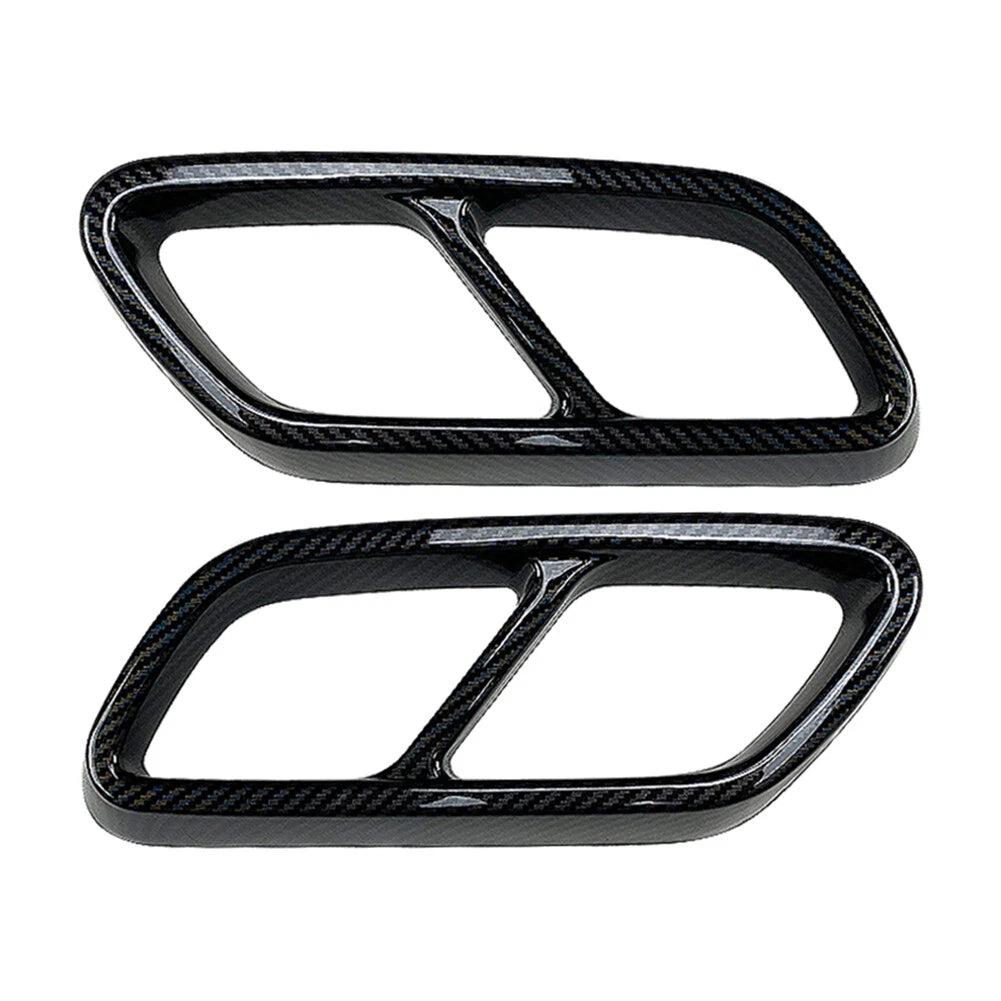Rear Exhaust Muffler Tail Pipe Covers for Mercedes Benz C-Class (2022-2023)