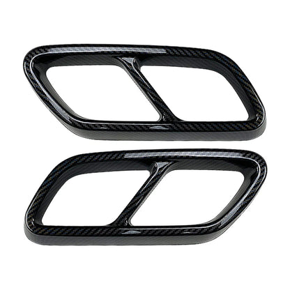 Rear Exhaust Muffler Tail Pipe Covers for Mercedes Benz C-Class (2022-2023)