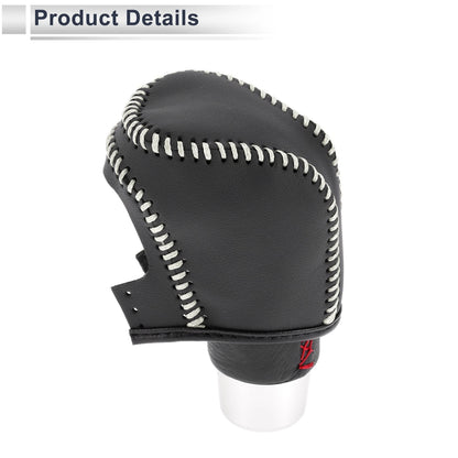 Gear Shift Knob Cover for Toyota Camry (2019-2022) Black Beige Faux Leather