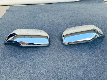 Rearview Mirror Side Lid Cover Trim for 2022-2023 Toyota Tundra ABS Chrome 2 x