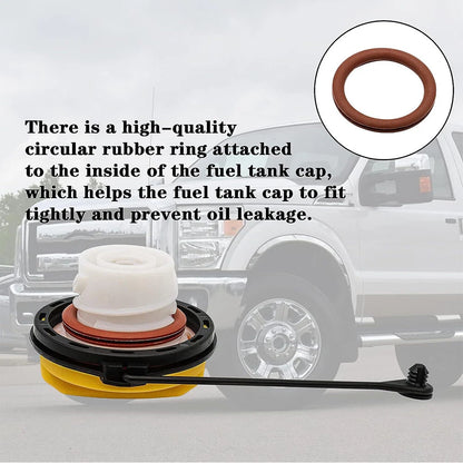 Gas Cap Fuel Cover for Ford F150 F250 F350 F450 F550 Super Duty (2011-2023)