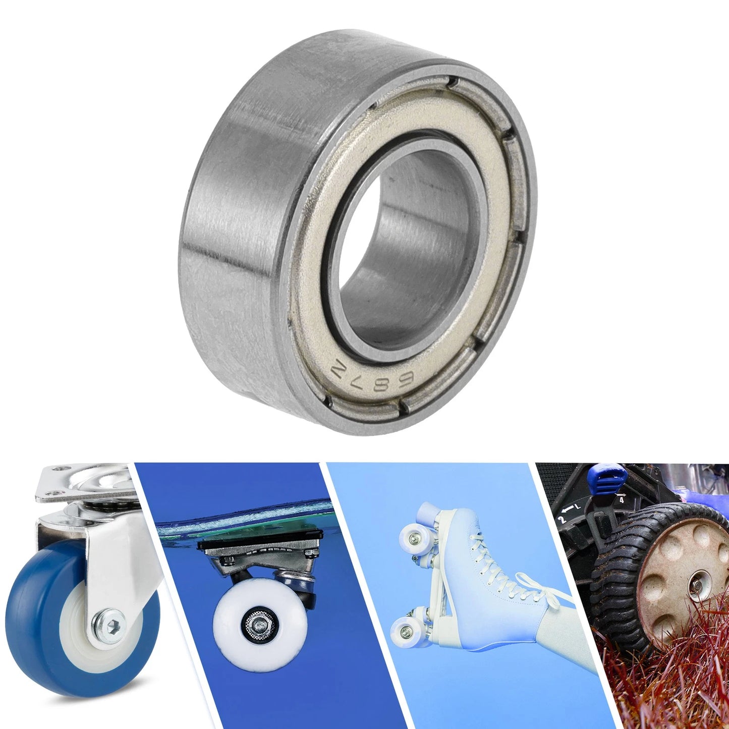 7x14x5mm Deep Groove Ball Bearings for Scooter Skateboard Wheel