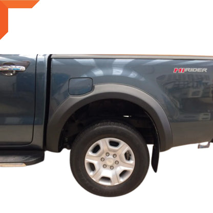 Matte Black Fender Flares for Ford Ranger T6 PX2 (2015-2018)
