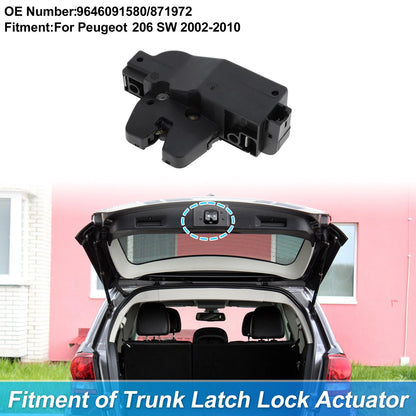Rear Trunk Latch Lock Actuator for Peugeot 206 SW (2002-2010)