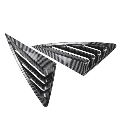 Rear Window Louvers Cover for Audi Q3 F3 Sportback (2019-2024) Carbon Look