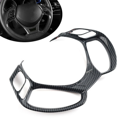 Carbon Steering Wheel Button Panel Cover Trim for Toyota CHR (2016-2023)