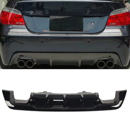 1x Gloss Black Rear Bumper Diffuser for BMW E60 E61 (2005-2010)