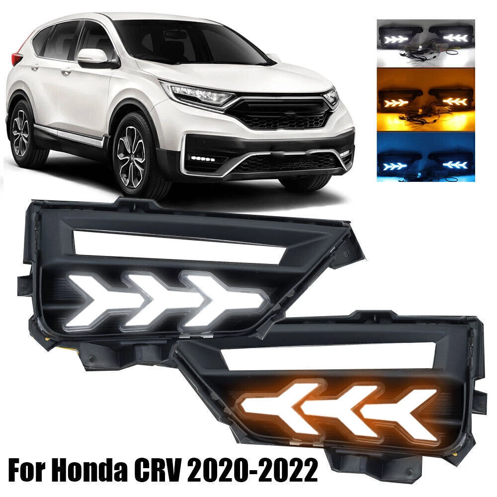 2 x LED Driving Fog Light Turn Signal Lamps for 2020-2022 Honda CRV