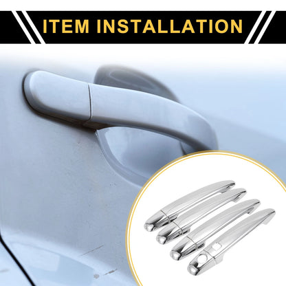 Set Exterior Door Handle Cover for Toyota 4Runner with Smart Key Holes