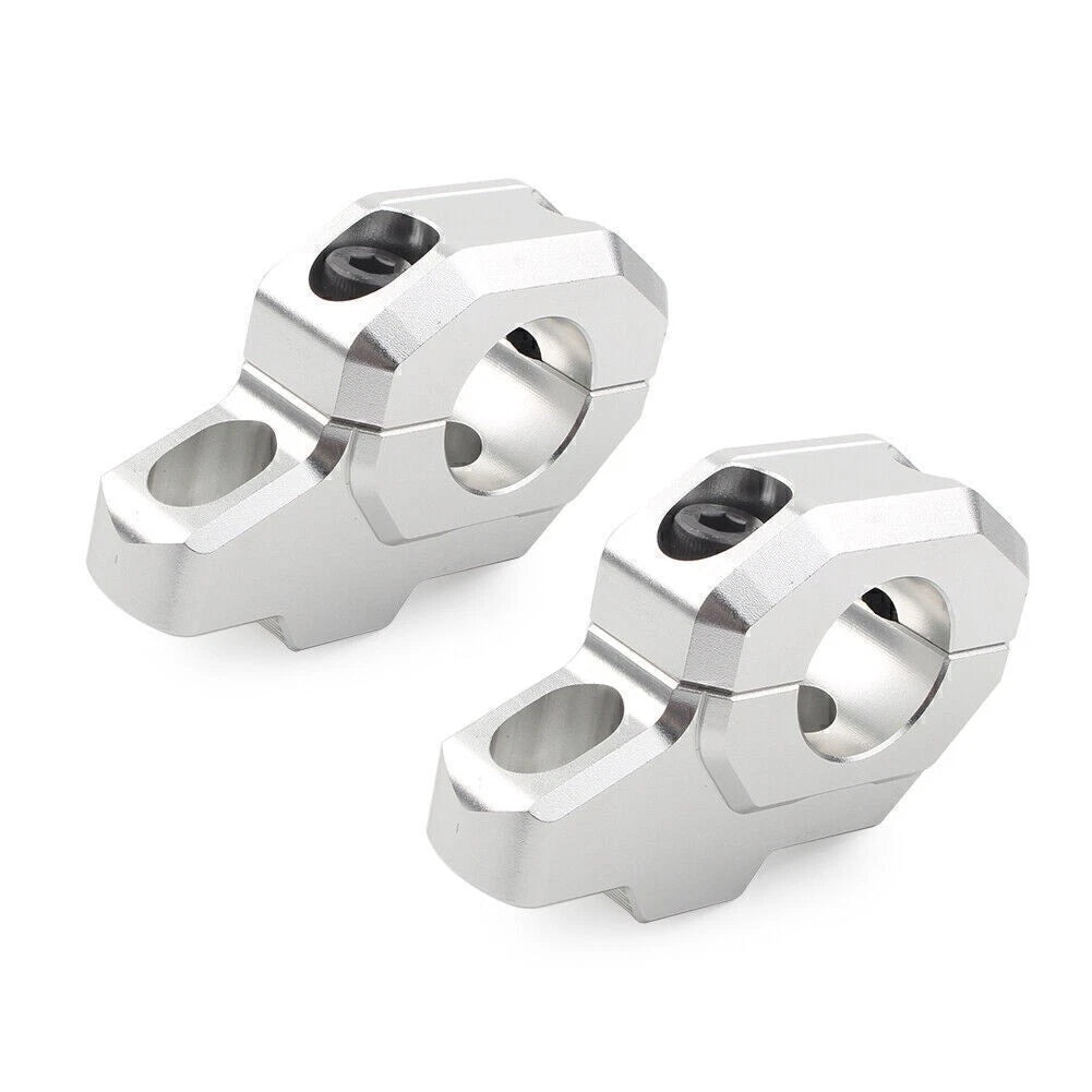 CNC Chrome Handlebar Riser Adapter for Kawasaki Z900RS (2018-2023)