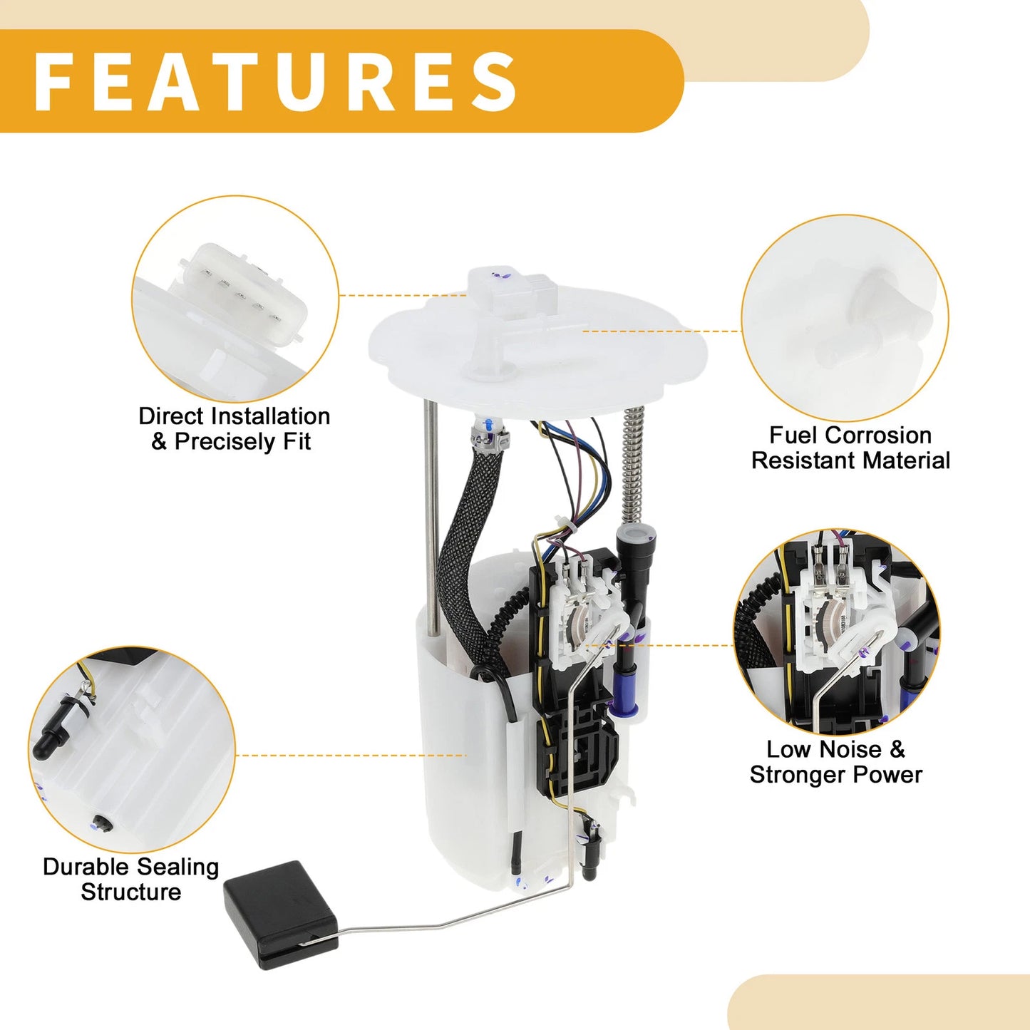 Electric Fuel Pump Assembly for INFINITI FX35 FX50 (2010-2012)