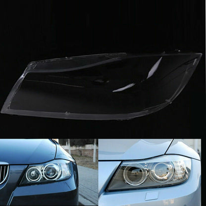 Xenon Headlight Lens Cover for BMW 3 E90 E91 Sedan 2005-2012 (2 x)