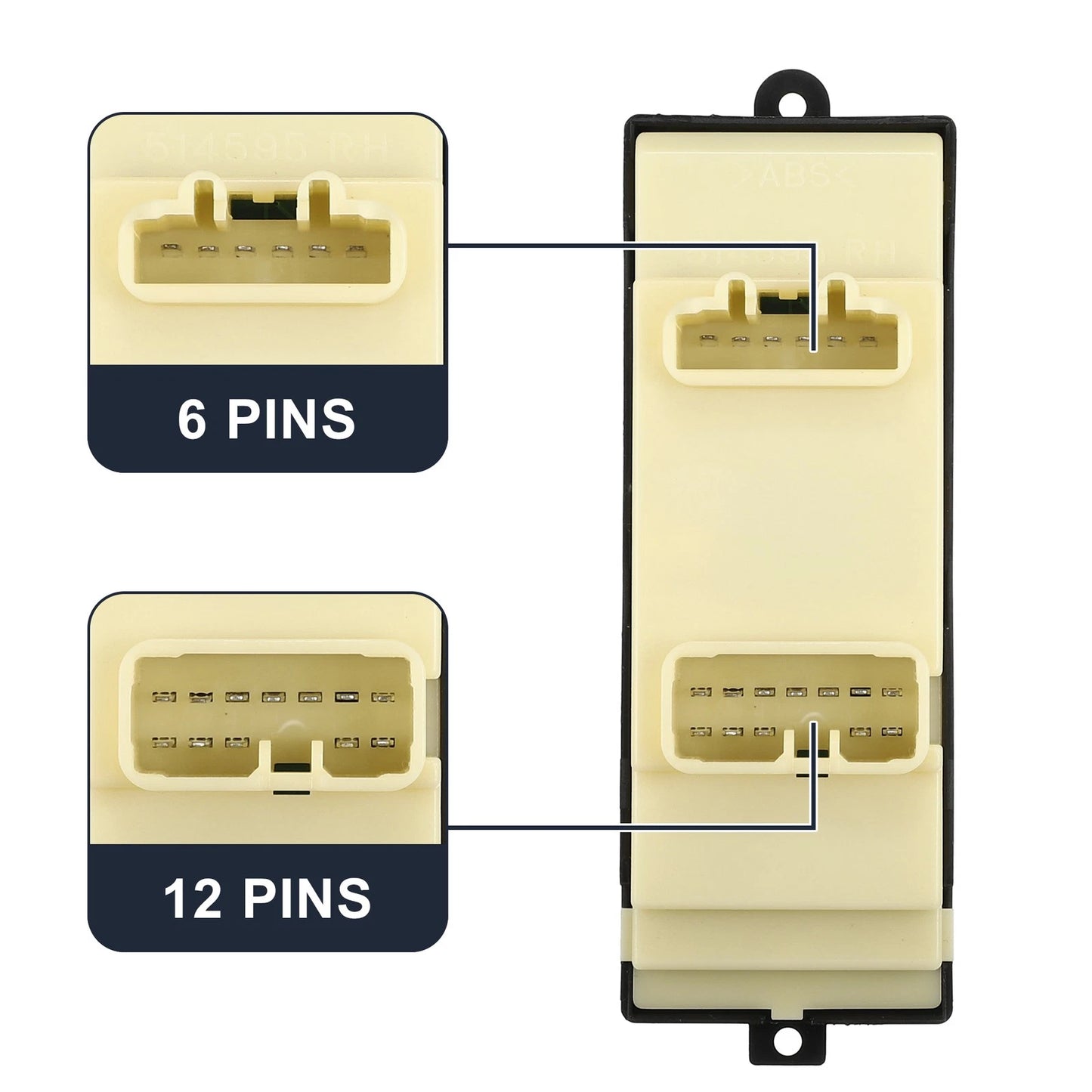 Front Right Power Window Switch for Toyota Spark (2010-2015)