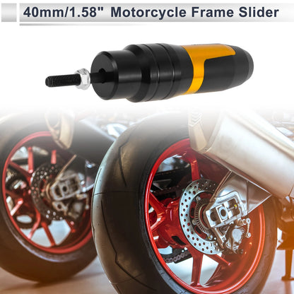 Slider Frame 10mm Aluminum Alloy 1 Pc Gold Tone for Generic Motorcycle