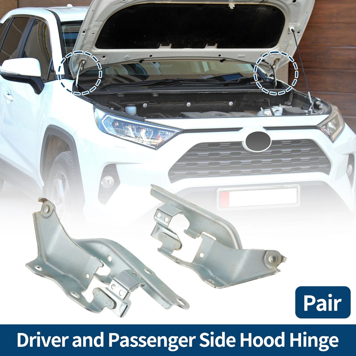 Hood Hinges Front Bonnet Bracket for Toyota Tacoma (2015–2022)