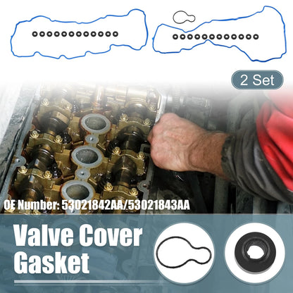 Engine Valve Cover Gaskets Seals for Jeep Grand Cherokee 4.7L (2004-2007)