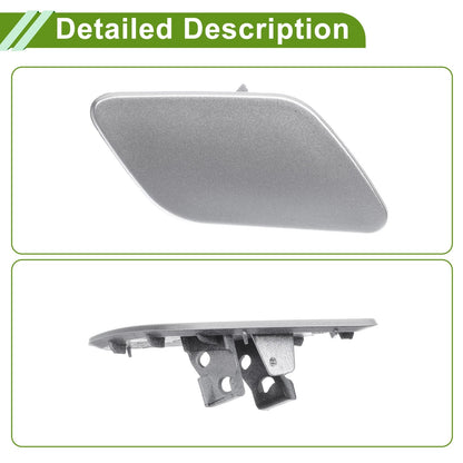 Washer Nozzle Cover Cap for Porsche Cayenne 92A Silver Tone