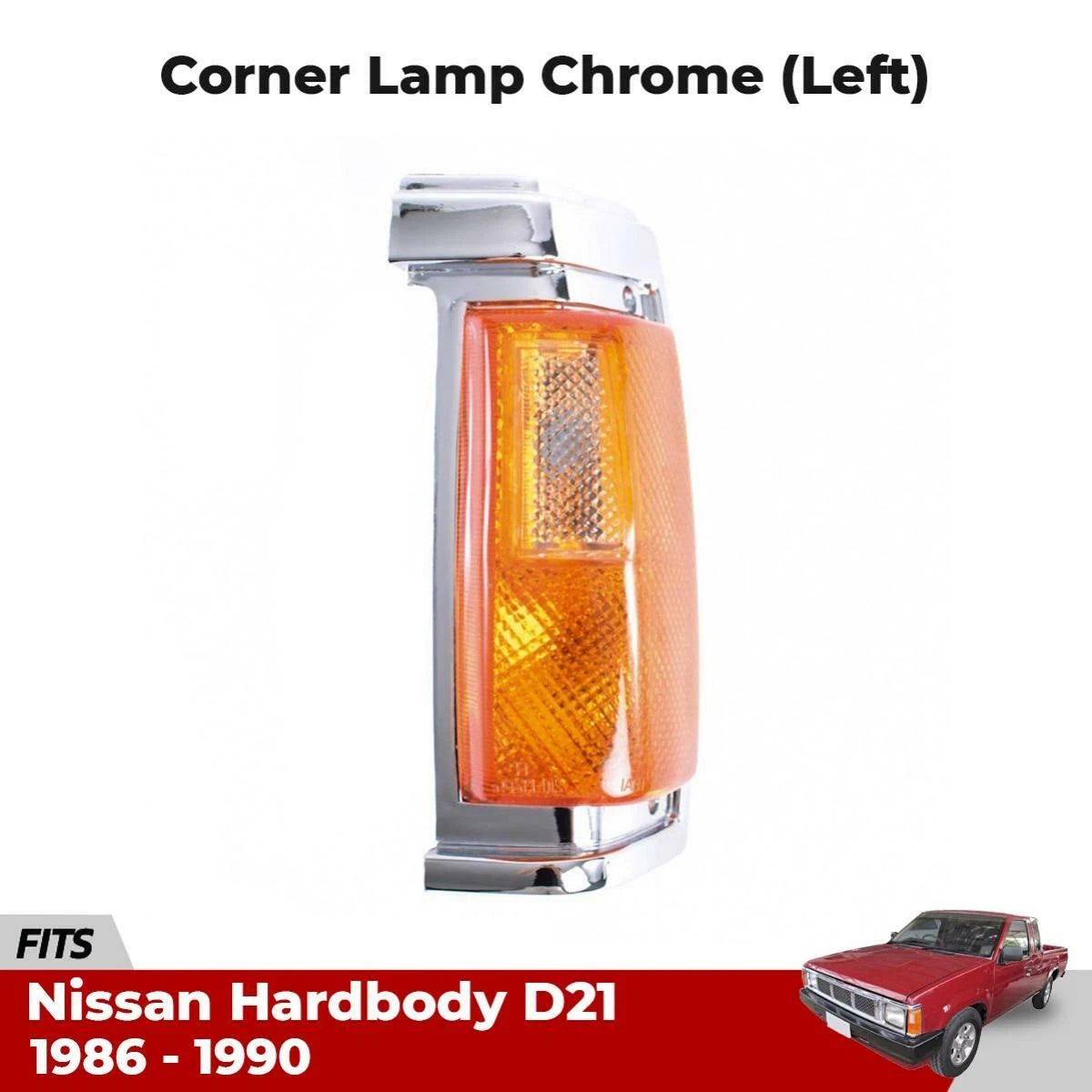 Corner Light Lens Signal Lamp Cover LH Fits Nissan D21 Navara Truck 1986-90 D06