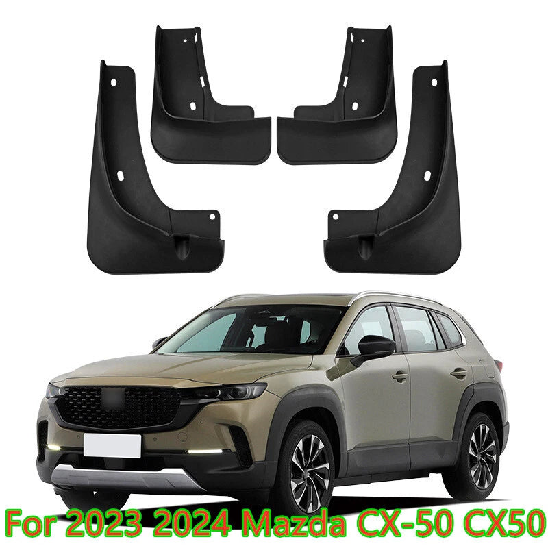 4Pcs Splash Fender Guards Mud Flaps for Mazda CX-50 (2023–2024)