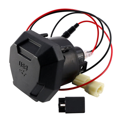 USB + Type-C Fast Charger for Kawasaki Versys 650 (2022-2024)