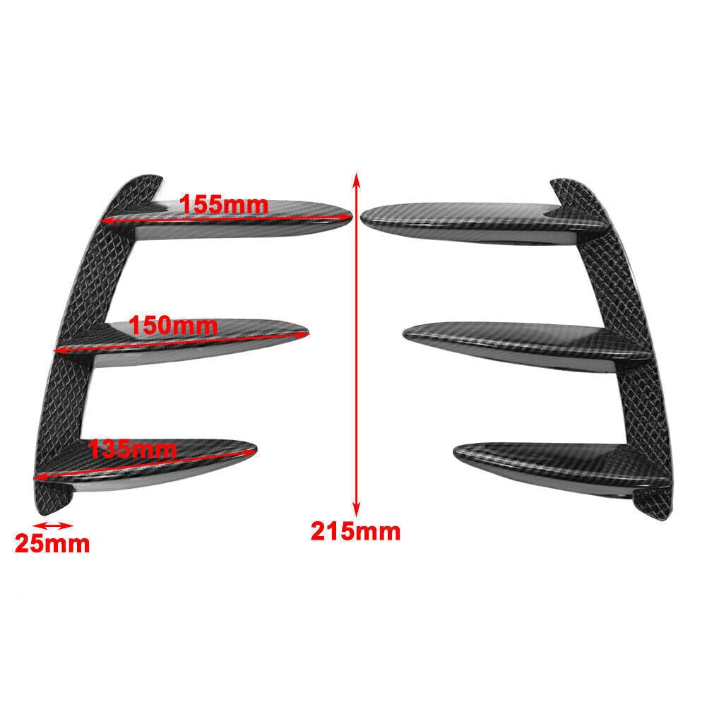 Carbon Fiber Rear Bumper Splitter Canard Air Vent for Benz W176 A200 A250 (2013-2018)