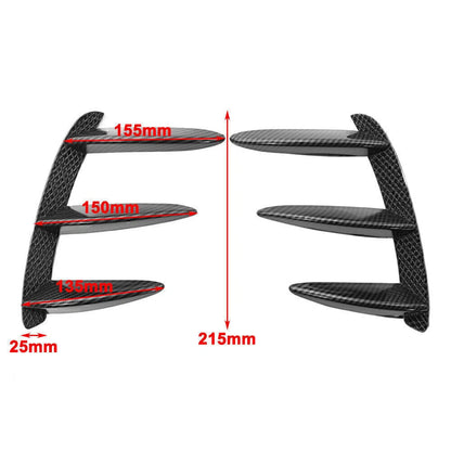 Carbon Fiber Rear Bumper Splitter Canard Air Vent for Benz W176 A200 A250 (2013-2018)