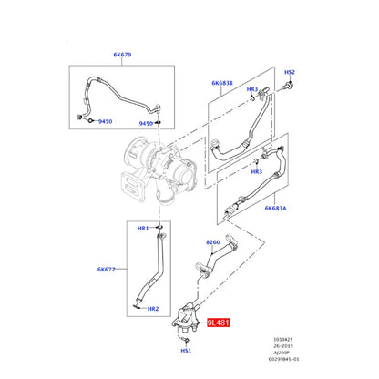 Oil Coolant Liquid Separator for Land Rover Range Rover & Jaguar (2013-2023)