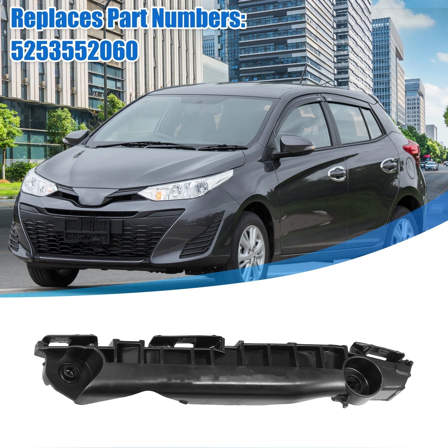 Auto Bumper Bracket Side Retainer for Toyota Yaris Base (2007–2009)
