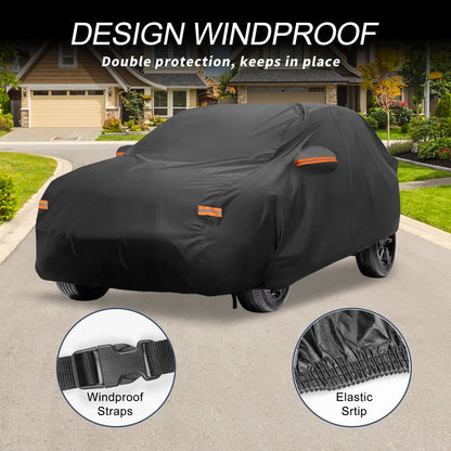 Waterproof Aluminum Film Car Cover for Acura RDX Driver Door Zipper