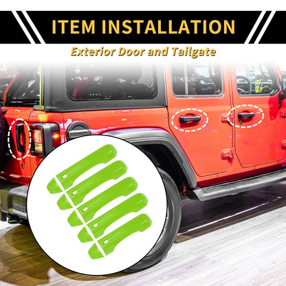 Door Tailgate Handle Cover  for Jeep Wrangler JL JLU (2018-2022)